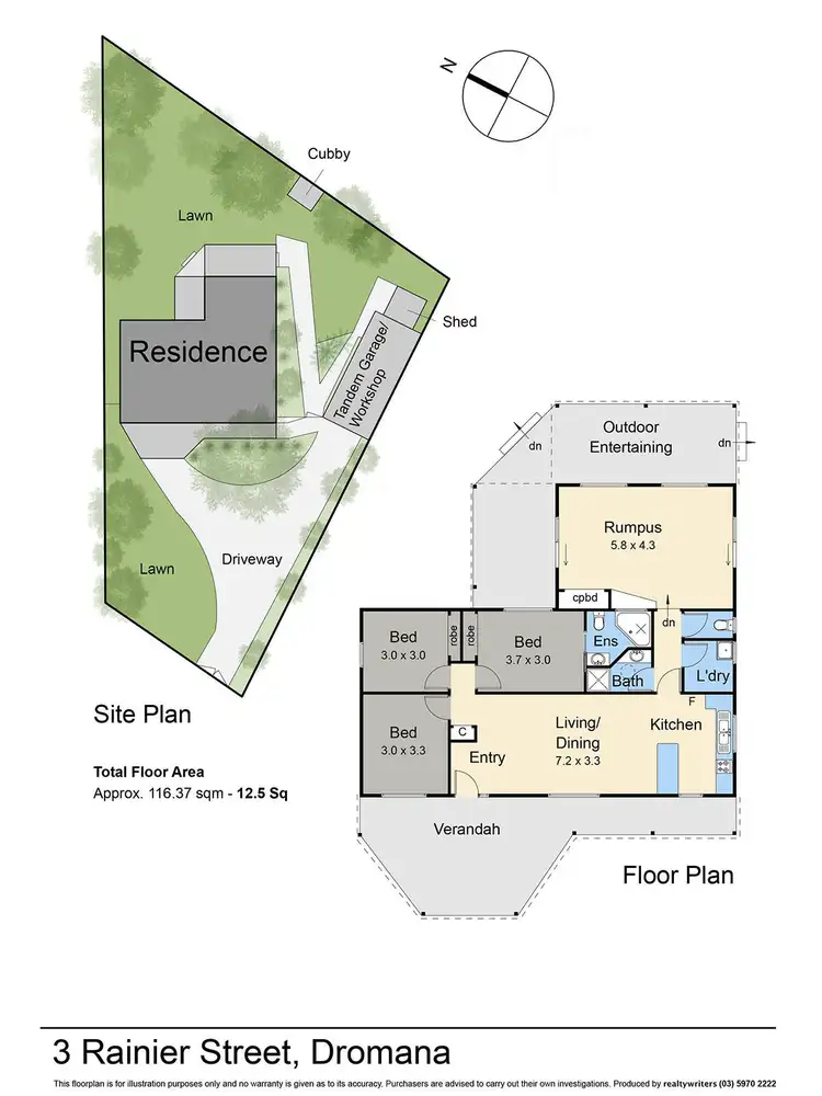 Floorplan of Homely house listing, 3 Rainier Avenue, Dromana VIC 3936