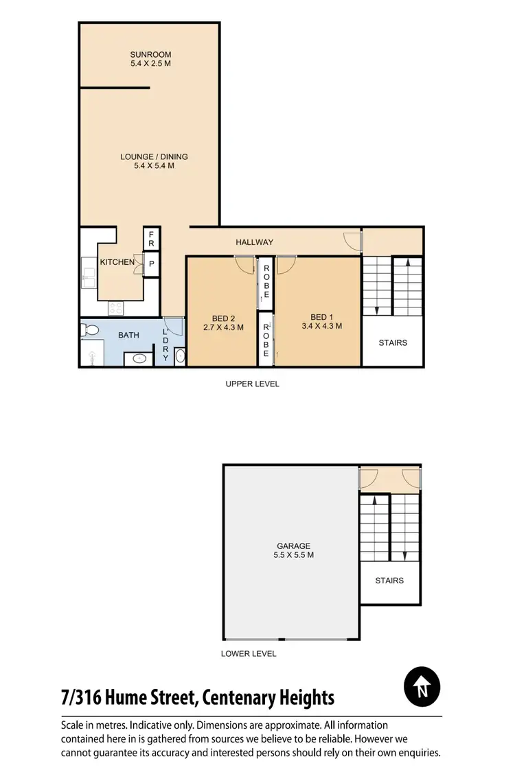 Floorplan of Homely unit listing, 7/316 Hume Street, Centenary Heights QLD 4350