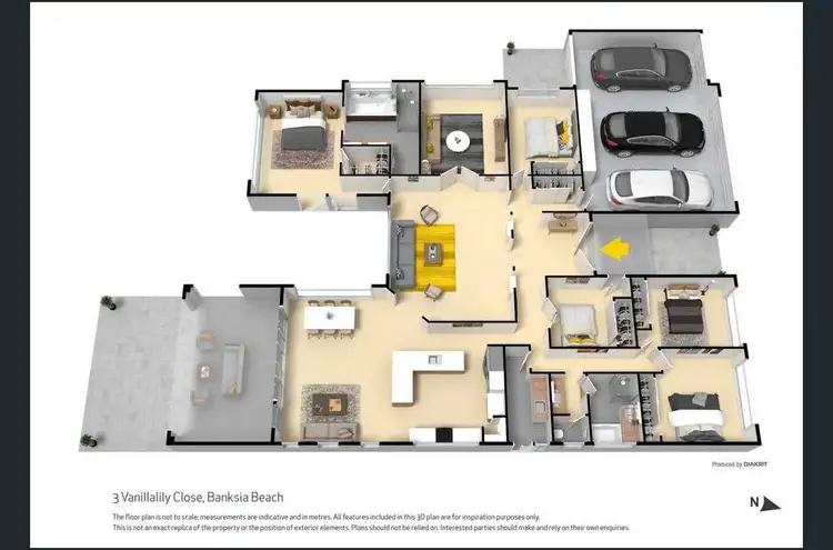 Floorplan of Homely house listing, 3 Vanillalily Close, Banksia Beach QLD 4507