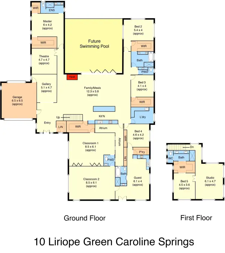 Floorplan of Homely house listing, 10 Liriope Green, Caroline Springs VIC 3023