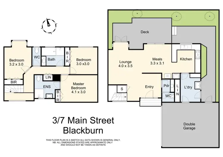 Floorplan of Homely townhouse listing, 3/7 Main Street, Blackburn VIC 3130