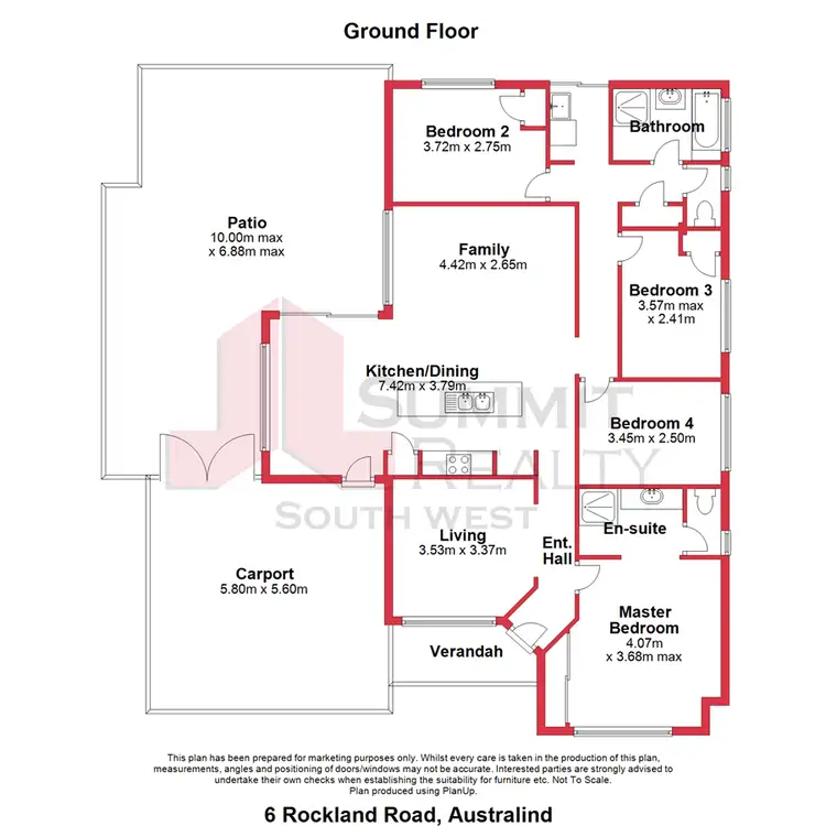 Floorplan of Homely house listing, 6 Rockland Road, Australind WA 6233