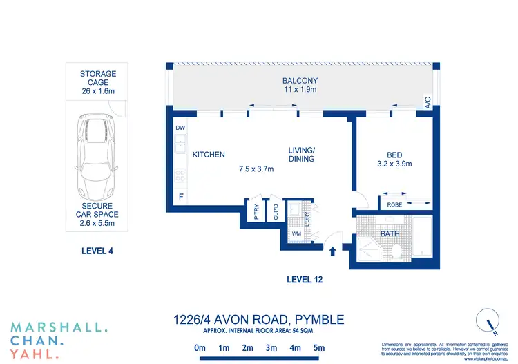 Floorplan of Homely apartment listing, 1226/4 Avon Road, Pymble NSW 2073