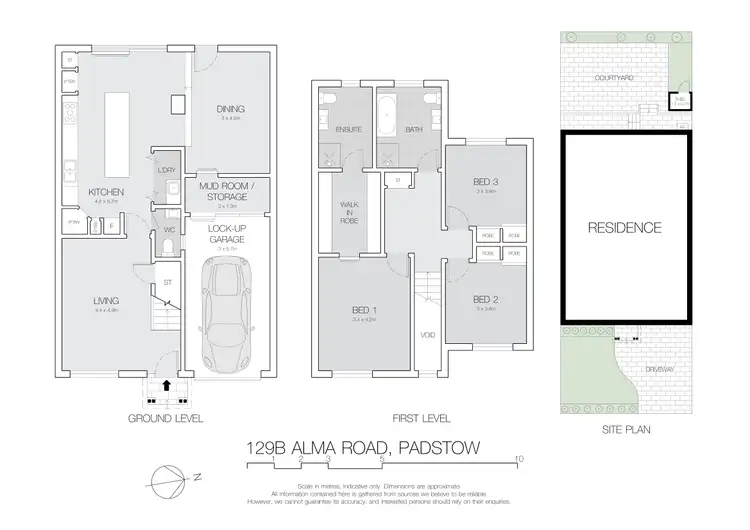 Floorplan of Homely townhouse listing, 129B Alma Road, Padstow NSW 2211