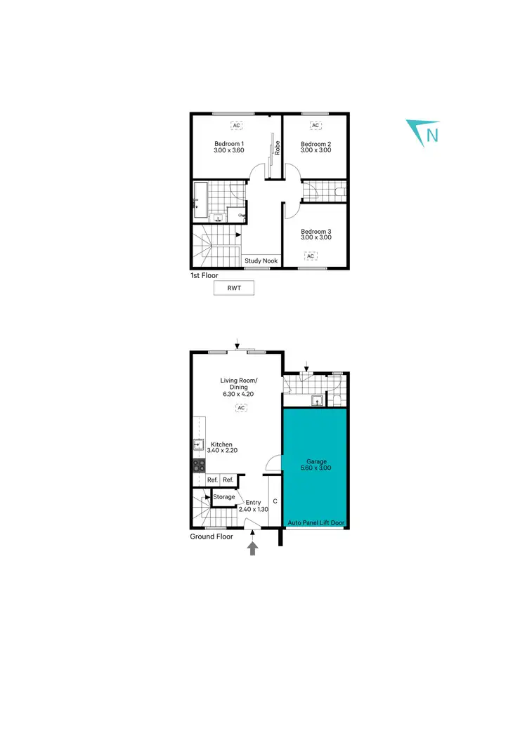 Floorplan of Homely townhouse listing, 5/10 Sismey Road, Christies Beach SA 5165