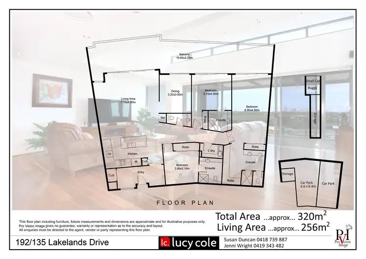 Floorplan of Homely apartment listing, 192/135 Lakelands Drive, Merrimac QLD 4226
