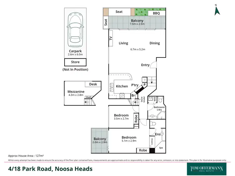 Floorplan of Homely unit listing, 4/18 Park Road, Noosa Heads QLD 4567