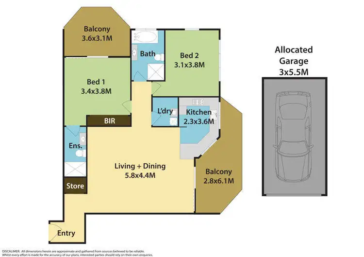 Floorplan of Homely unit listing, 10/85-89 Clyde Street, Guildford NSW 2161