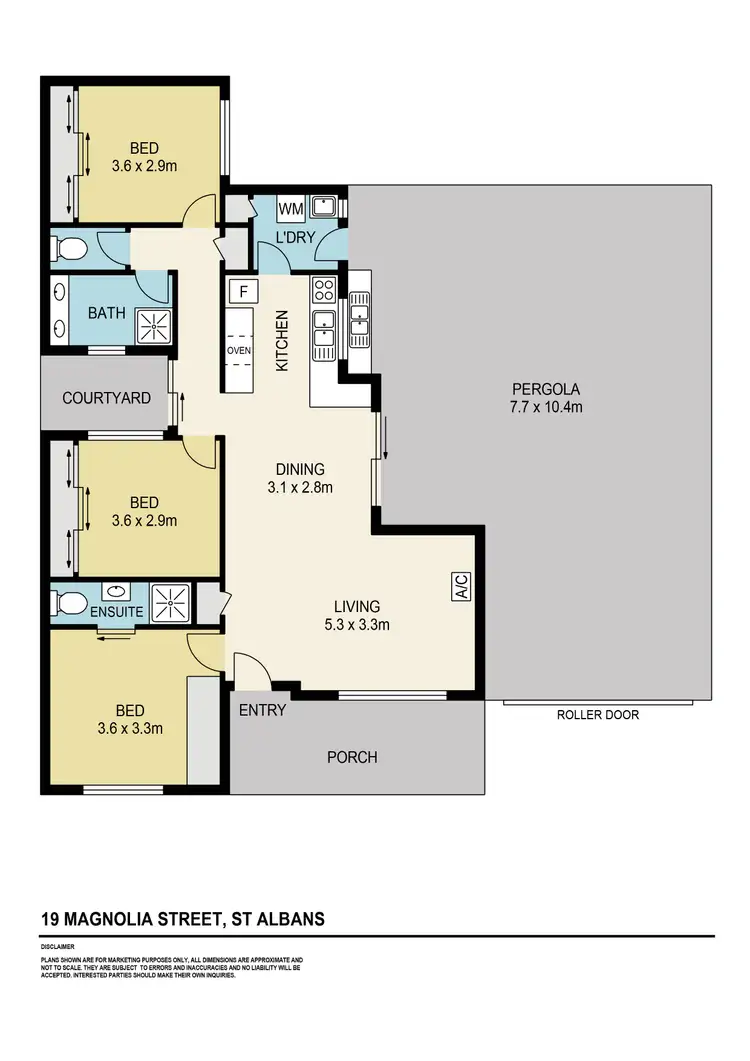 Floorplan of Homely house listing, 19 Magnolia Street, St Albans VIC 3021