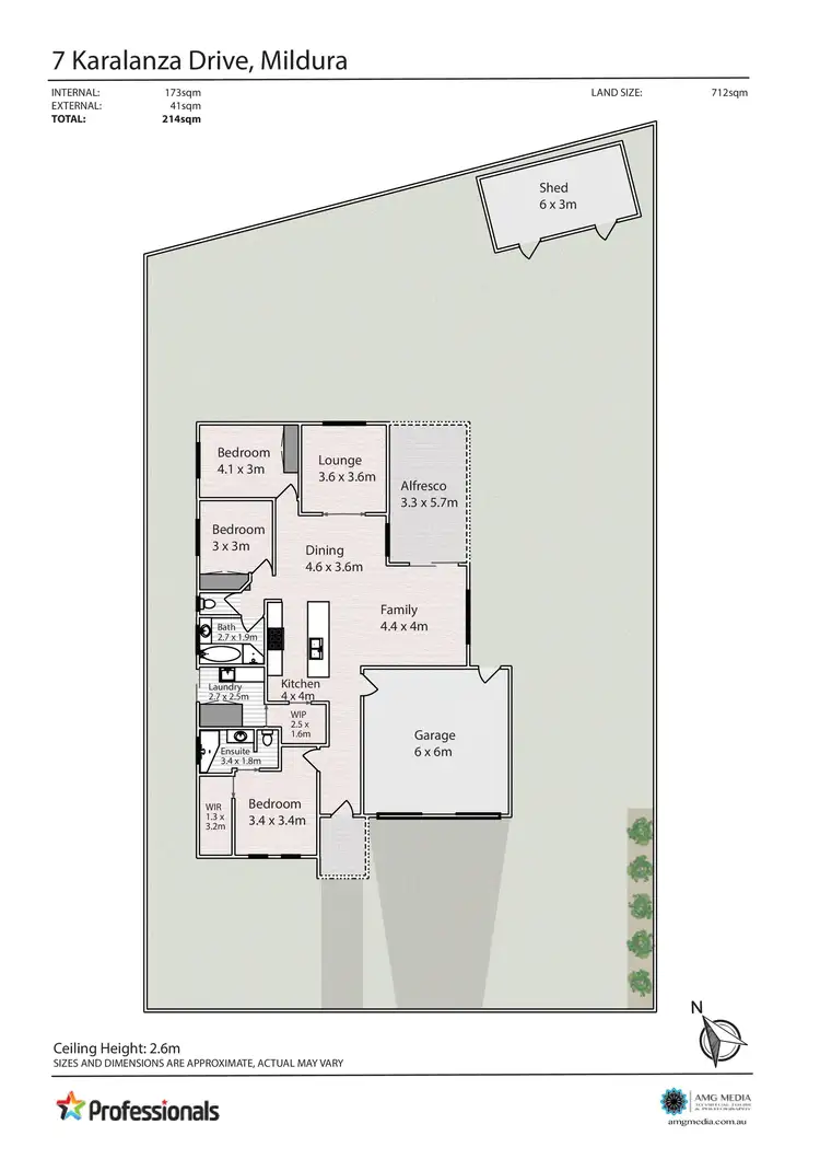Floorplan of Homely house listing, 7 Karalanza Drive, Mildura VIC 3500