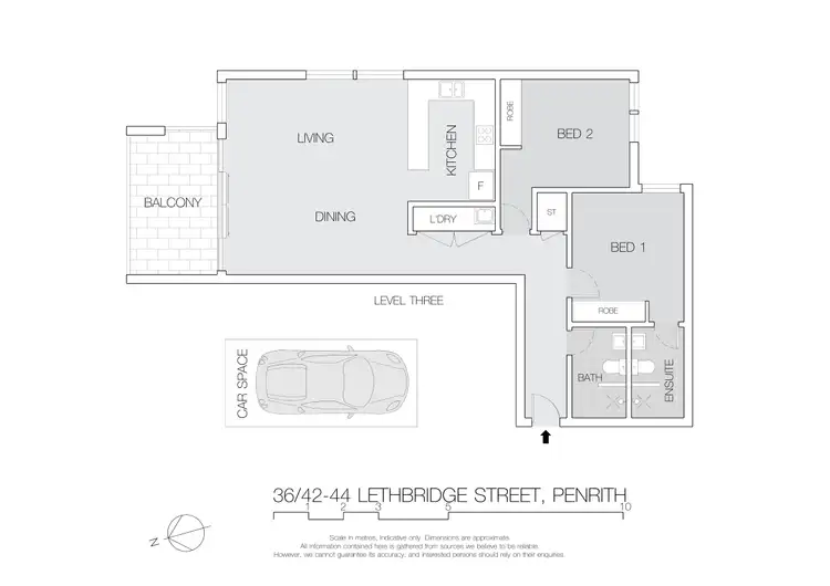 Floorplan of Homely apartment listing, 36/42-44 Lethbridge Street, Penrith NSW 2750