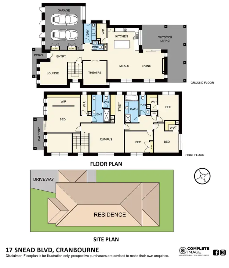 Floorplan of Homely house listing, 17 Snead Boulevard, Cranbourne VIC 3977