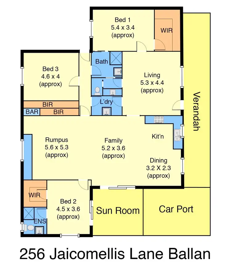 Floorplan of Homely rural property listing, 256 Jaicomellis Lane, Ballan VIC 3342