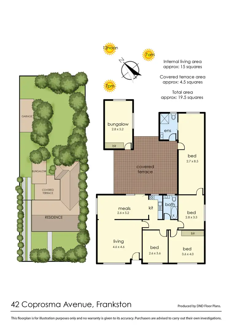 Floorplan of Homely house listing, 42 Coprosma Avenue, Frankston VIC 3199