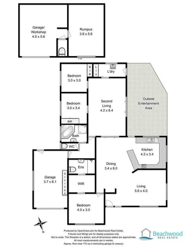 Floorplan of Homely house listing, 2 Cherry Grove, Latrobe TAS 7307