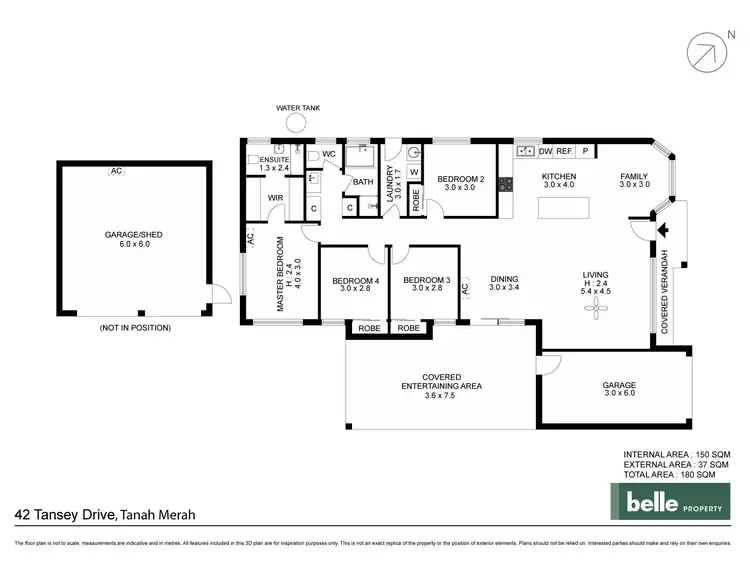 Floorplan of Homely house listing, 42 Tansey Drive, Tanah Merah QLD 4128