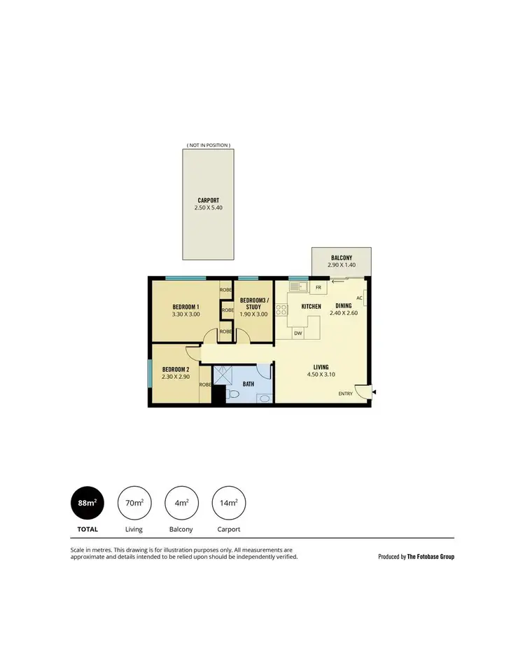 Floorplan of Homely unit listing, 12/35 Nile Street, Glenelg SA 5045