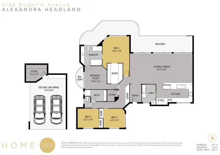 Floorplan of Homely unit listing, 5/26 Buderim Avenue, Alexandra Headland QLD 4572