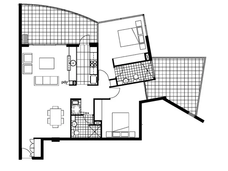 Floorplan of Homely apartment listing, 302/1000 Ann Street, Fortitude Valley QLD 4006