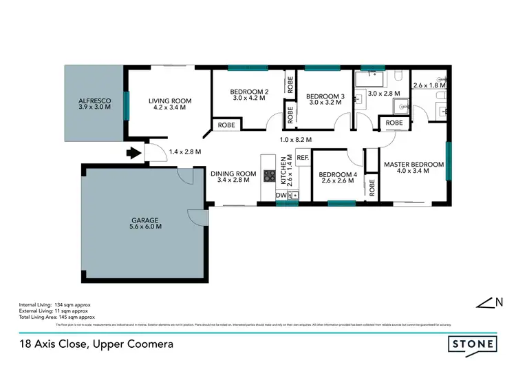 Floorplan of Homely house listing, 18 Axis Close, Upper Coomera QLD 4209