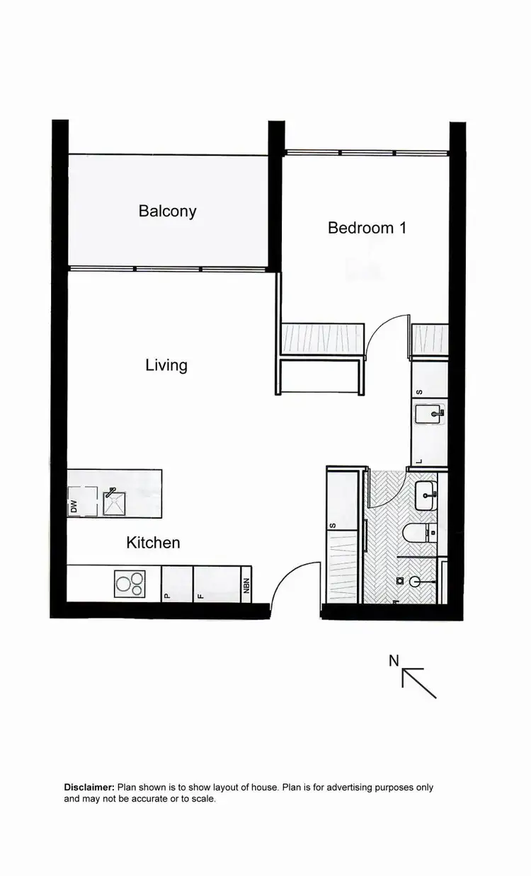 Floorplan of Homely apartment listing, 323/1 Kalma Way, Campbell ACT 2612