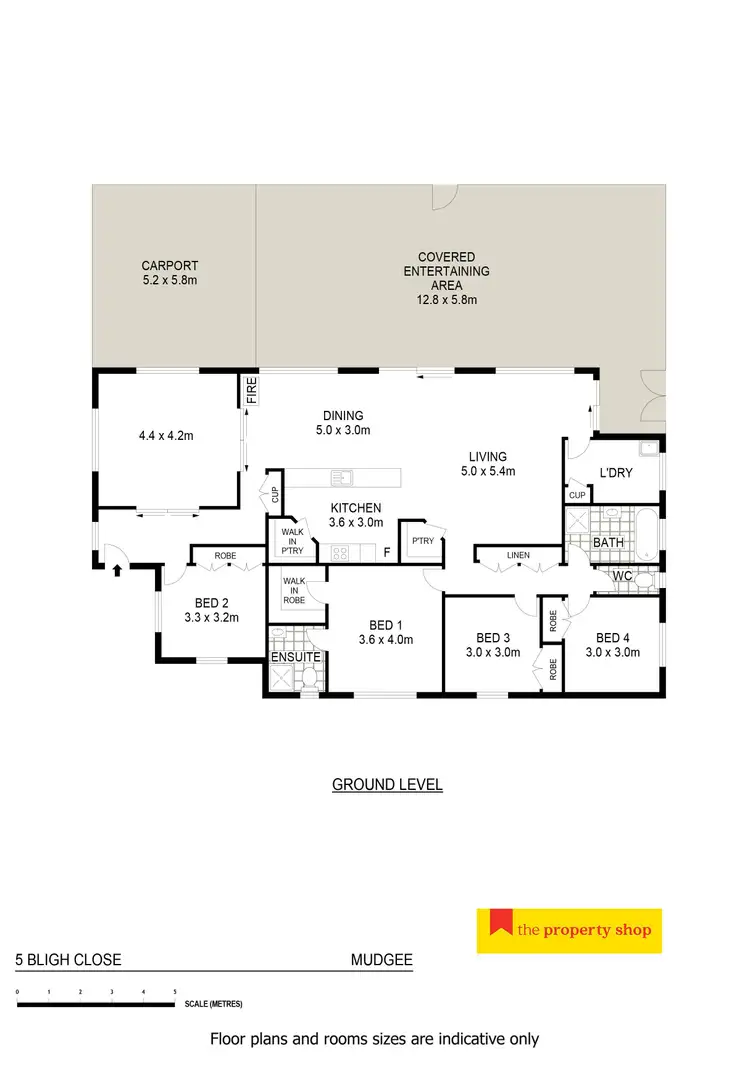 Floorplan of Homely house listing, 5 Bligh Close, Mudgee NSW 2850