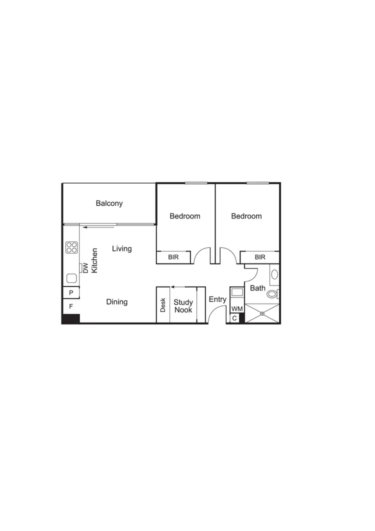 Floorplan of Homely apartment listing, 1110/20 Hepburn Road, Doncaster VIC 3108