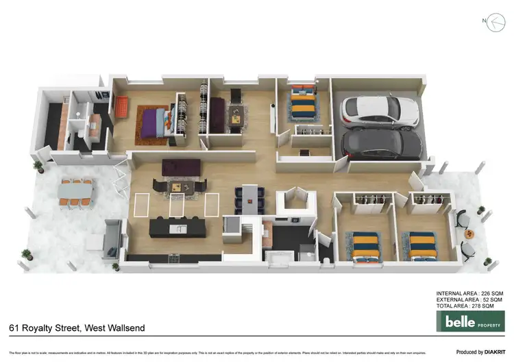 Floorplan of Homely house listing, 61 Royalty Street, West Wallsend NSW 2286