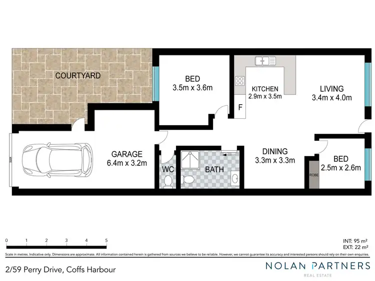 Floorplan of Homely villa listing, 2/59 Perry Drive, Coffs Harbour NSW 2450