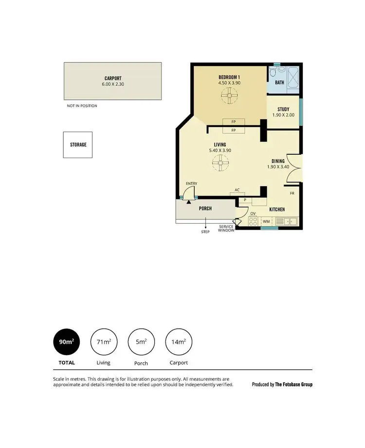 Floorplan of Homely unit listing, 1/26 Second Avenue, Glenelg East SA 5045
