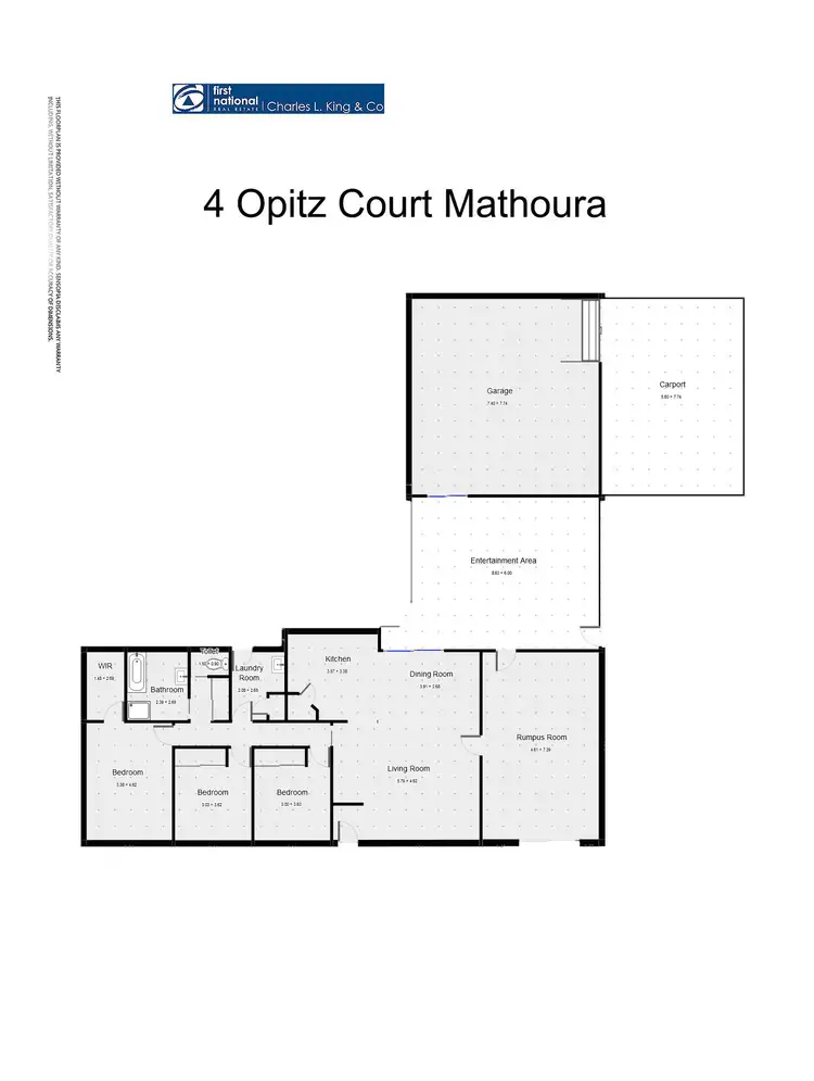 Floorplan of Homely house listing, 4 Opitz Court, Mathoura NSW 2710