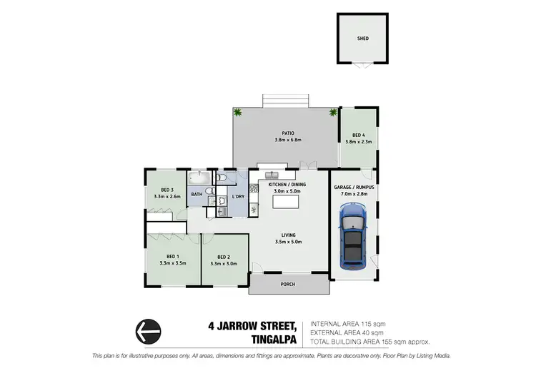Floorplan of Homely house listing, 4 Jarrow Street, Tingalpa QLD 4173