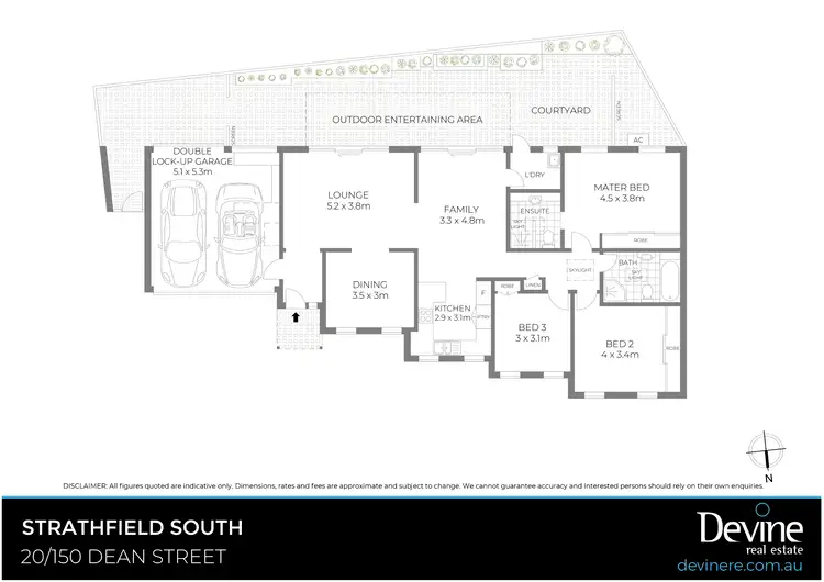 Floorplan of Homely villa listing, 20/150 Dean Street, Strathfield South NSW 2136