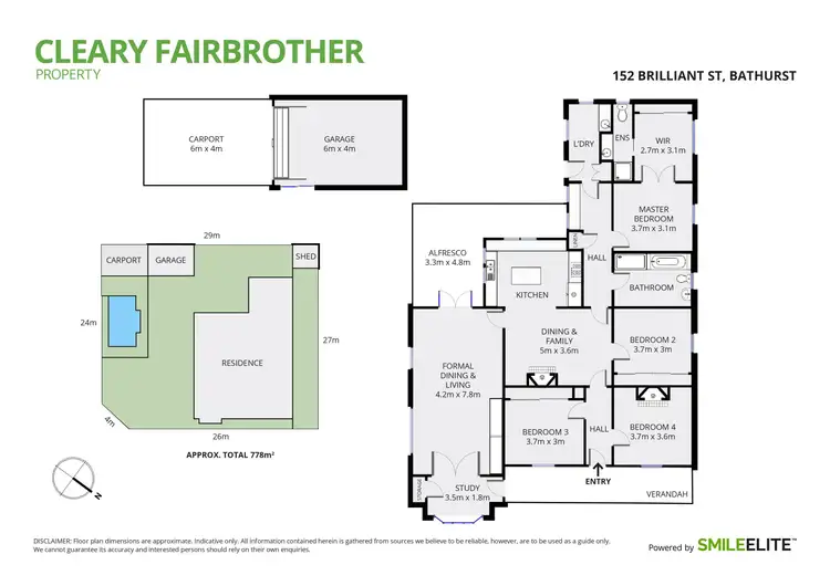 Floorplan of Homely house listing, 152 Brilliant Street, Bathurst NSW 2795