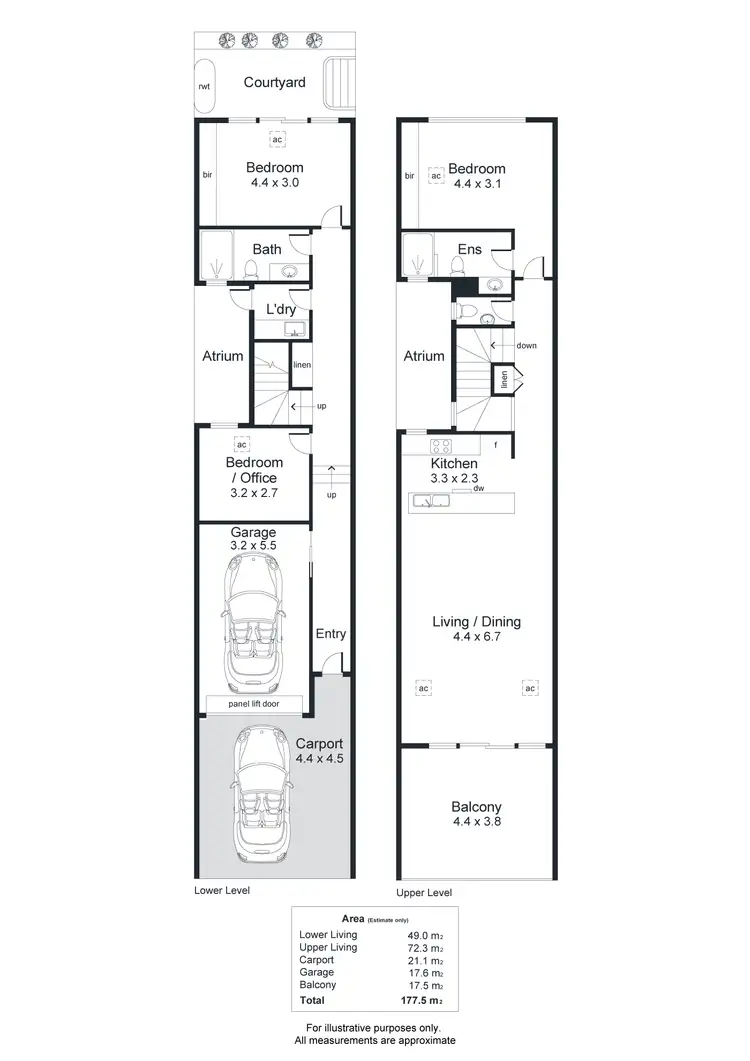 Floorplan of Homely townhouse listing, 2/40 Chapel Street, Norwood SA 5067