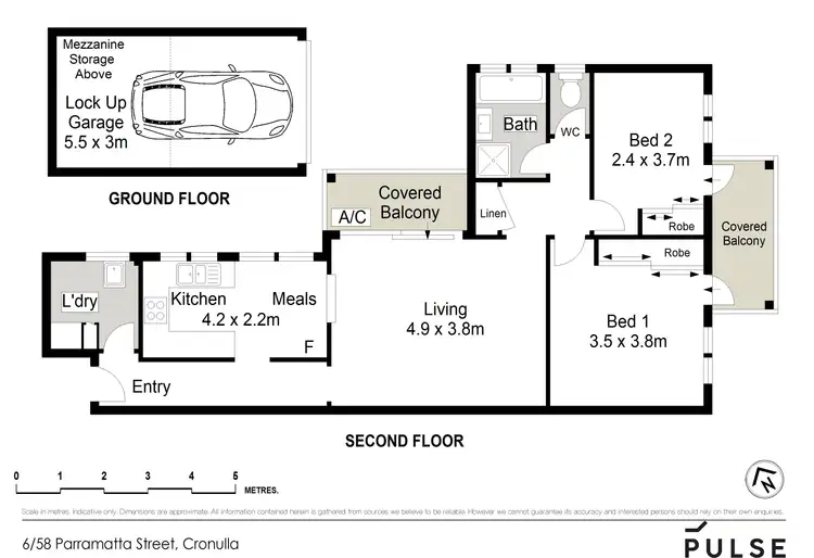 Floorplan of Homely apartment listing, 6/58-60 Parramatta Street, Cronulla NSW 2230