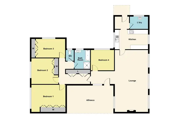 Floorplan of Homely house listing, 6 Banfield Street, Ararat VIC 3377