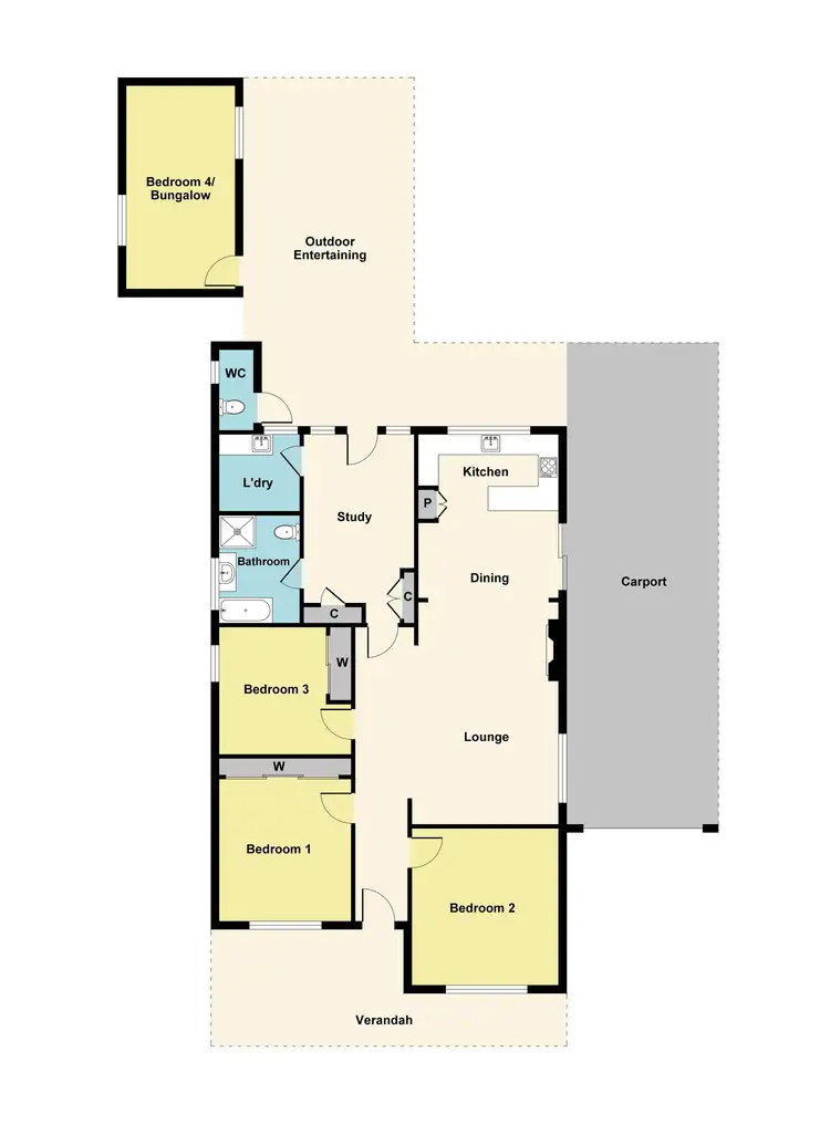 Floorplan of Homely house listing, 26 Tatyoon Road, Ararat VIC 3377
