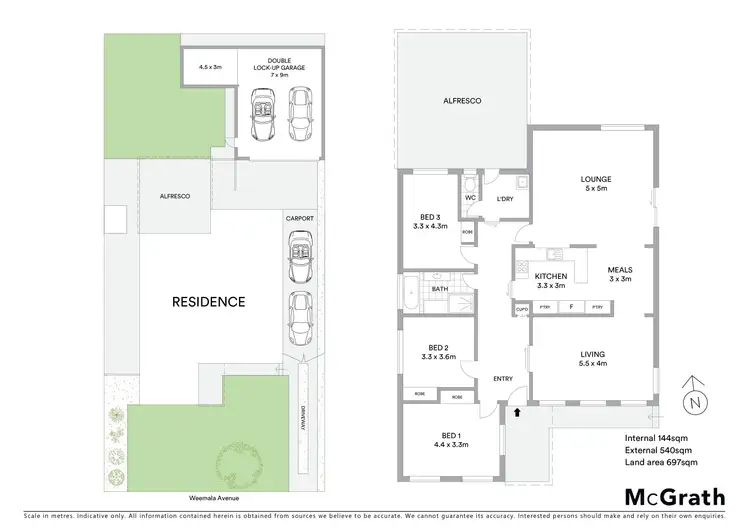 Floorplan of Homely house listing, 16 Weemala Avenue, Delacombe VIC 3356