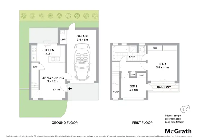 Floorplan of Homely townhouse listing, 3/430 Main Road, Golden Point VIC 3350