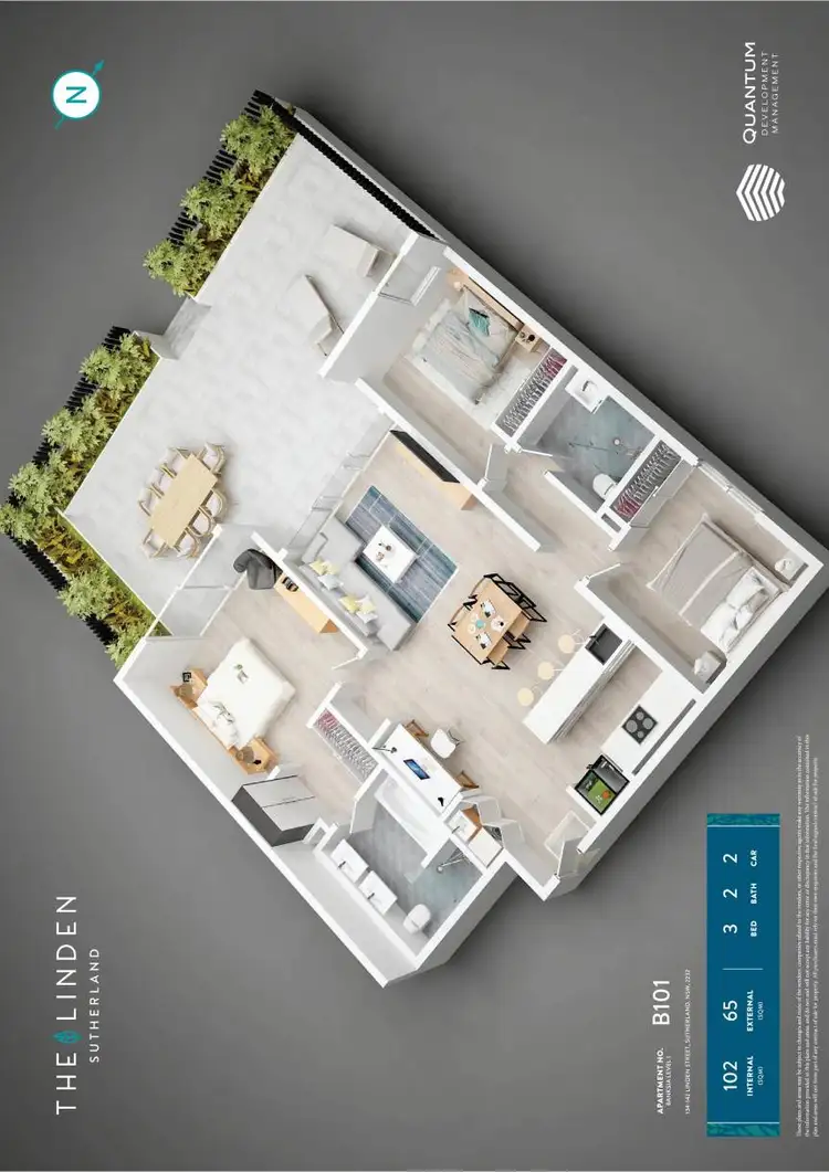 Floorplan of Homely unit listing, BG.06/142 Linden Street, Sutherland NSW 2232