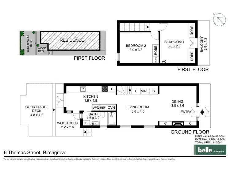 Floorplan of Homely house listing, 6 Thomas Street, Birchgrove NSW 2041