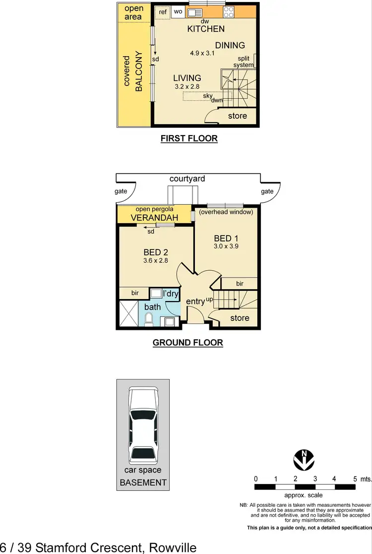 Floorplan of Homely unit listing, 6/39 Stamford Crescent, Rowville VIC 3178