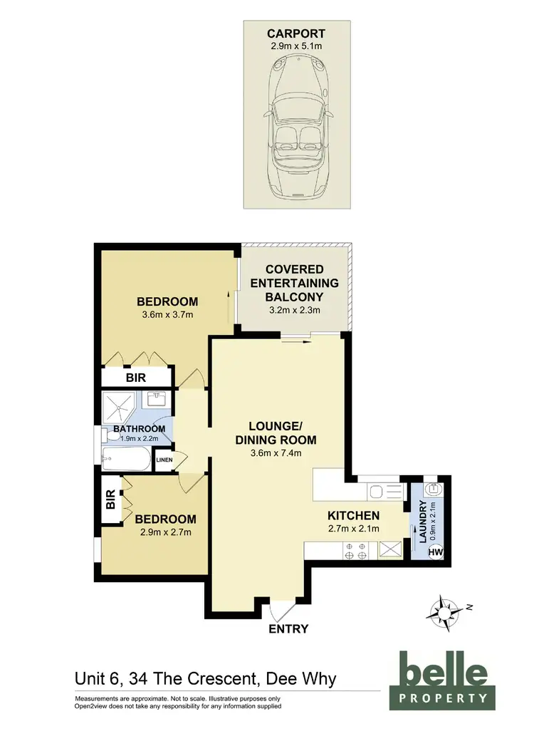 Floorplan of Homely apartment listing, 6/34 The Crescent, Dee Why NSW 2099