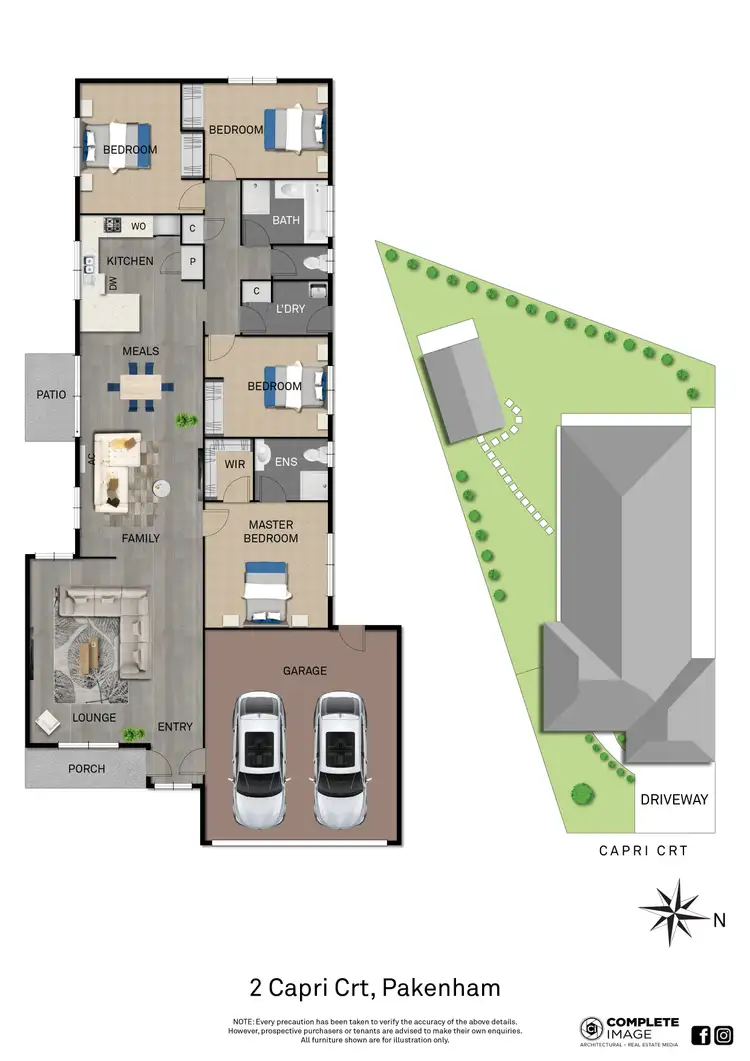 Floorplan of Homely house listing, 2 Capri Court, Pakenham VIC 3810