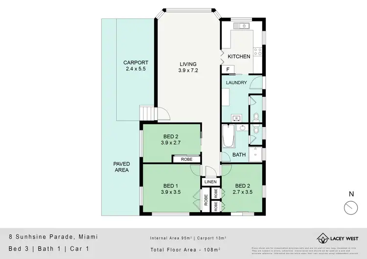 Floorplan of Homely house listing, 8 Sunshine Parade, Miami QLD 4220