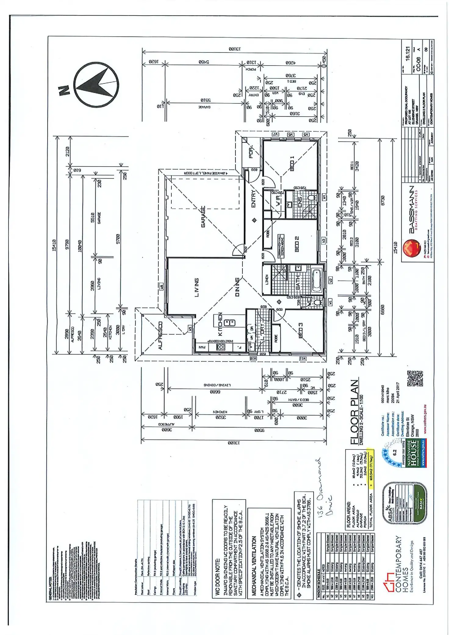 Floorplan of Homely house listing, 136 Diamond Drive, Orange NSW 2800