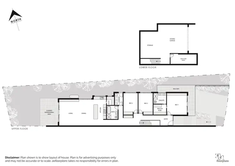 Floorplan of Homely semi-detached listing, 3B Markham Street, Mawson ACT 2607