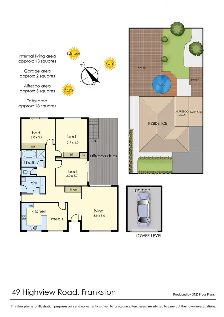 Floorplan of Homely house listing, 49 Highview Road, Frankston VIC 3199