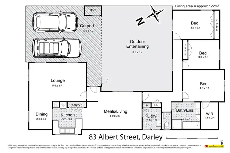 Floorplan of Homely house listing, 83 Albert Street, Darley VIC 3340